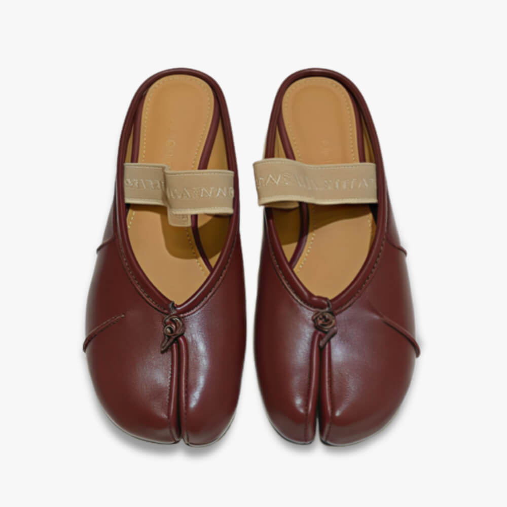 Elastic Strap Tabi Sandal Flats