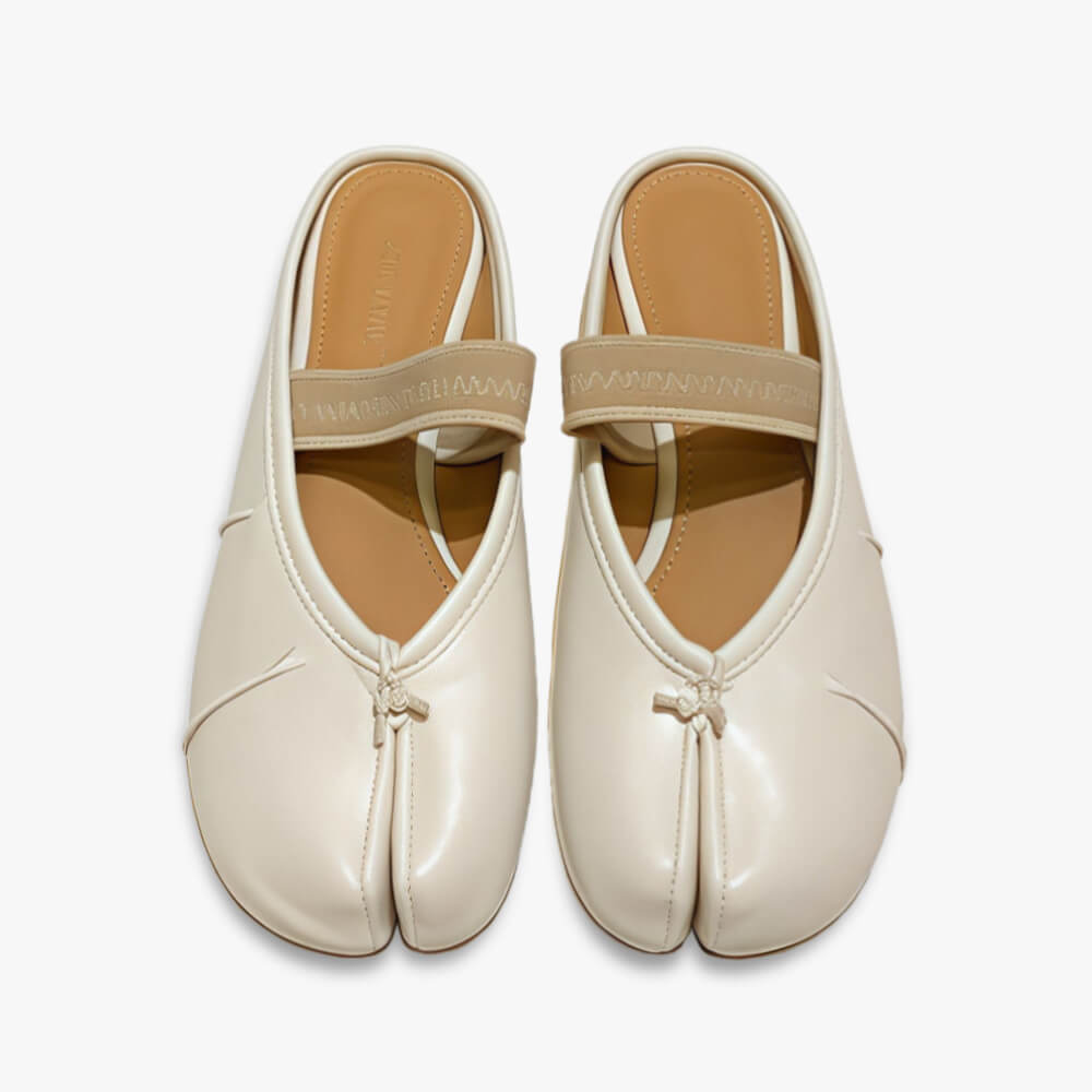 Elastic Strap Tabi Sandal Flats