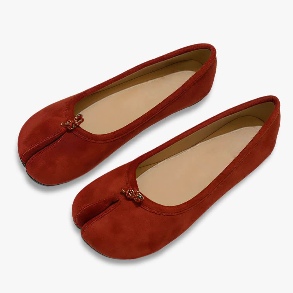 Suede Tabi Ballet Flats