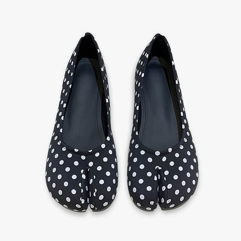 Polka Dots Tabi Ballet Flats