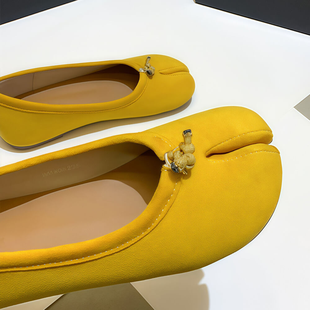 Suede Tabi Ballet Flats