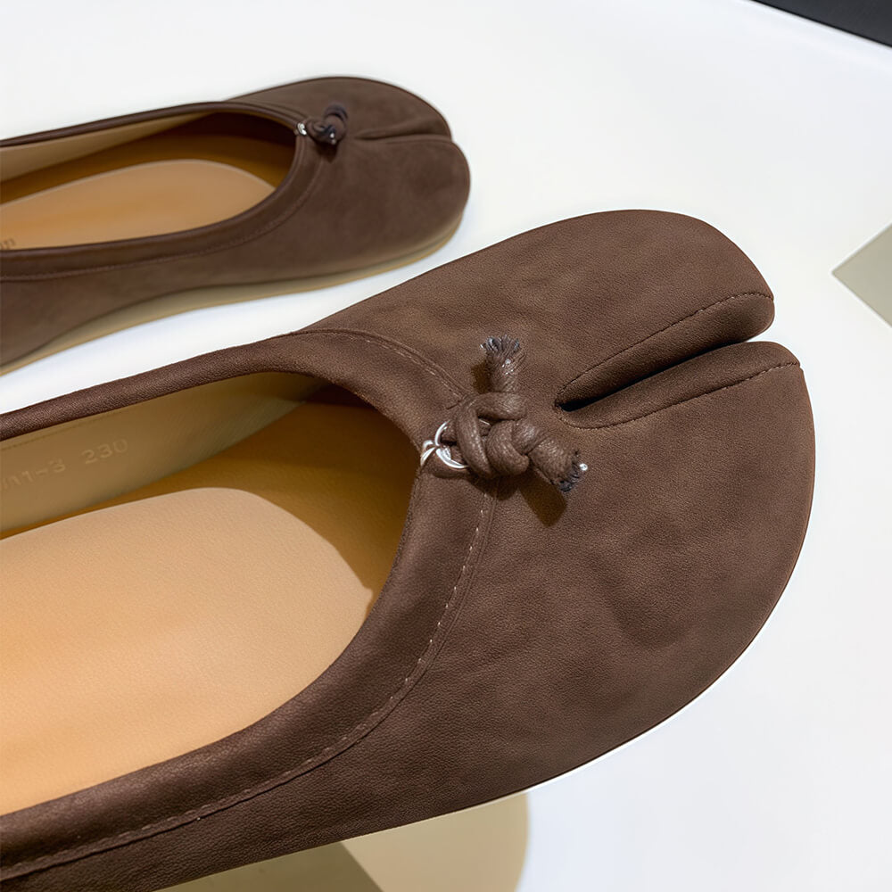 Suede Tabi Ballet Flats