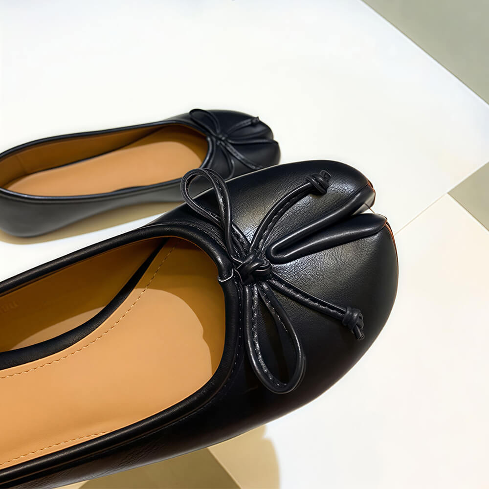 Bow Tie Tabi Flats