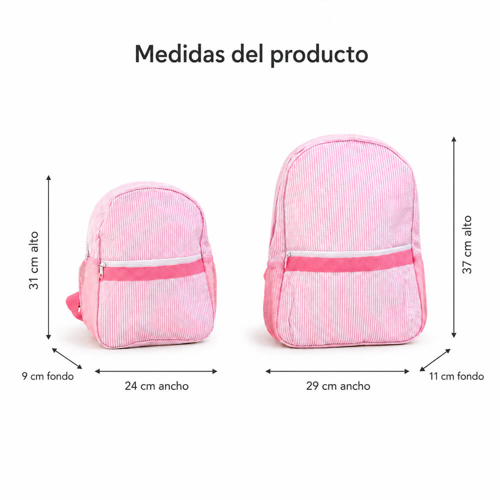 mochila guarderia personalizada